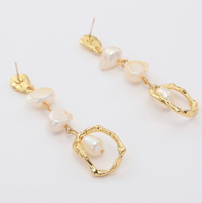 Alexandria Earrings, GOLD, alternate image number null