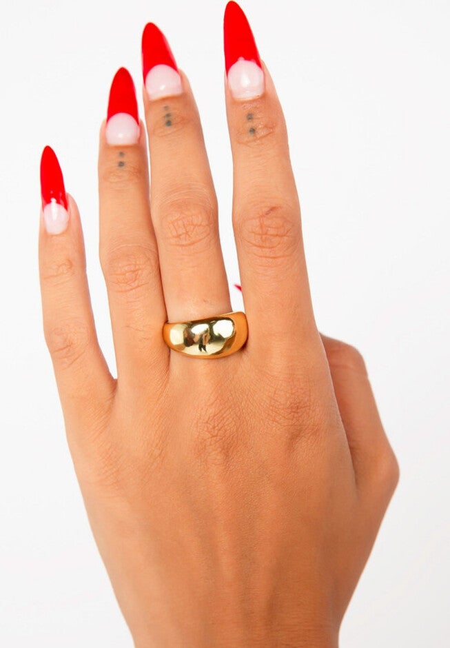 Single Bubble Ring, GOLD, alternate image number 1