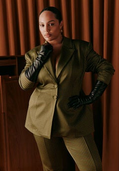 Houndstooth Hourglass Blazer