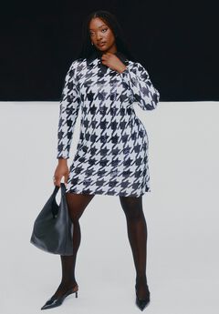 Houndstooth Sequin Mini With Collar