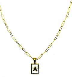Pearlescent Initial Necklace