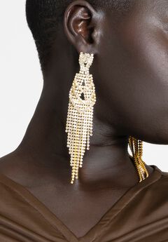 Sparkle Fringe Drop Earring