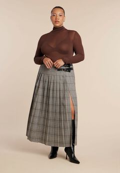 Plus Size Grey Skirts
