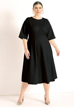 Seam Detail Ponte Work Dress