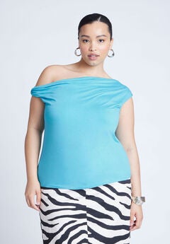 Asym Twist Sleeve Top