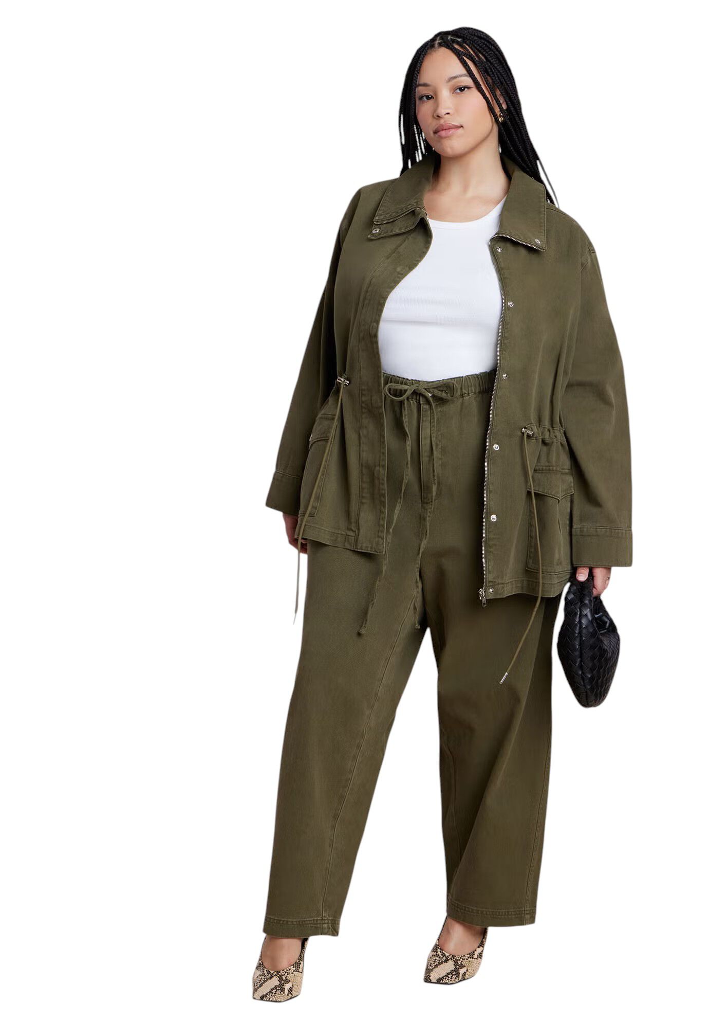 Adjustable Drawstring Casual Pant