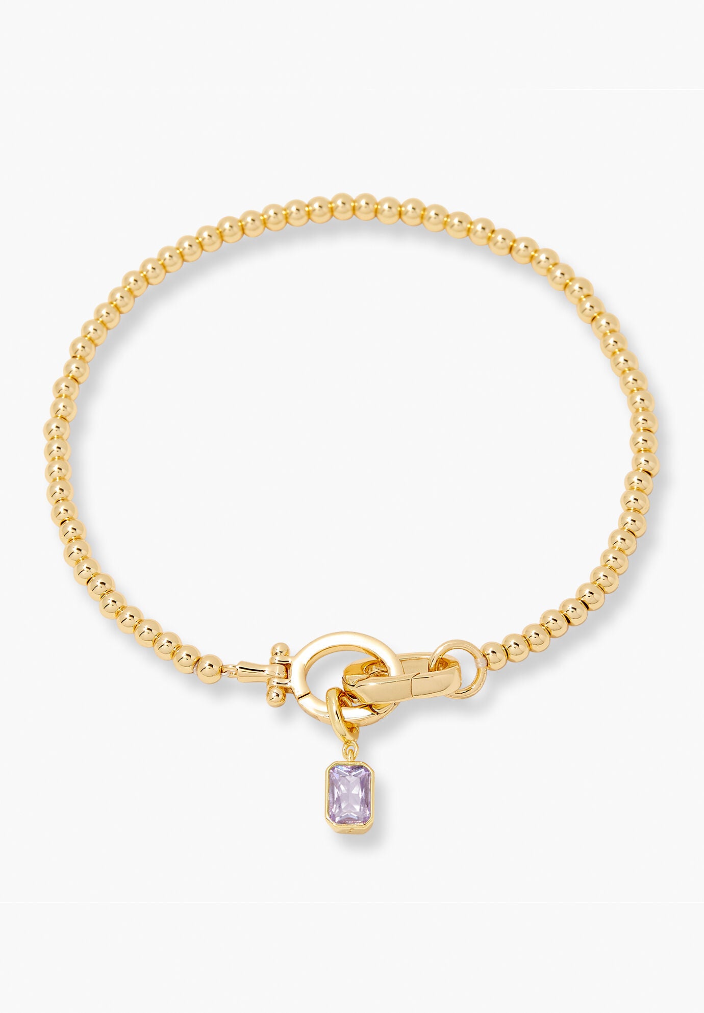 Mackenzie Gold Birthstone Bracelet, JUNE, hi-res image number 0