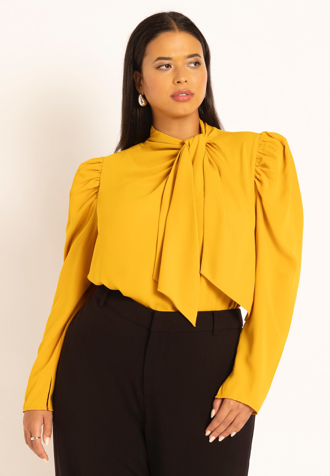 Drape Front Blouse﻿