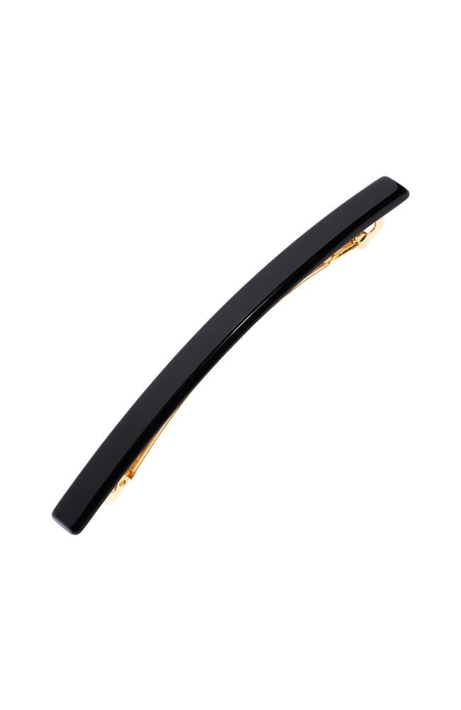 Long and Skinny Barrette, BLACK, hi-res image number 0