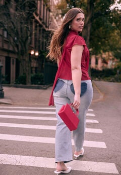 Heart Pocket Naomi Straight Leg Jean