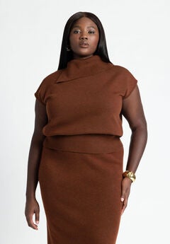 Asymmetrical Turtleneck Sweater