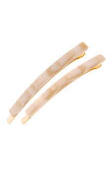 Bobby Pin Pair on Gold Wire