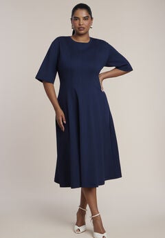 Navy Blue Swing Dresses