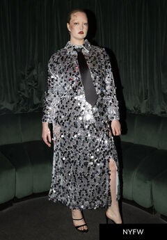 Sequin Shirt Dress