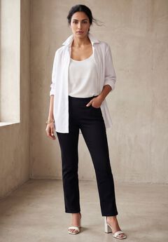 Plus Size High Waisted Black Jeans