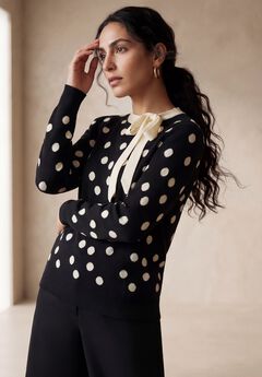 Tie-Neck Sweater