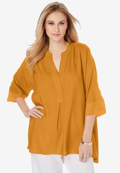 Hi-Low Linen Tunic