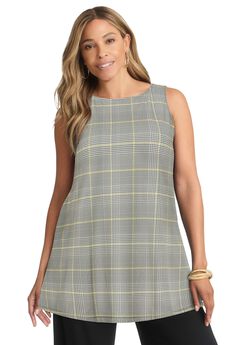 Stretch Knit Tunic Tank