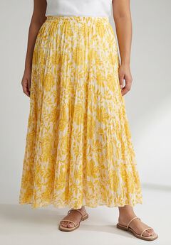 Flowing Crinkled Maxi Skirt