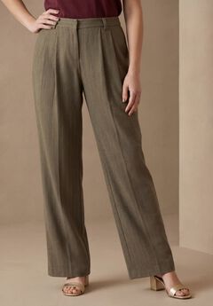 Wide Leg Pleated Trouser