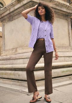 Stretch Cotton Chino Straight-Leg Pant