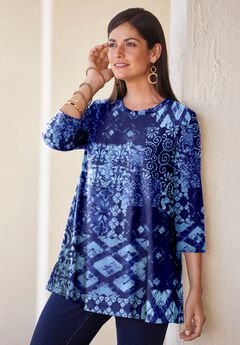 Stretch Knit Swing Tunic