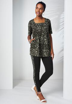 Plus Size Ankle Jeggings