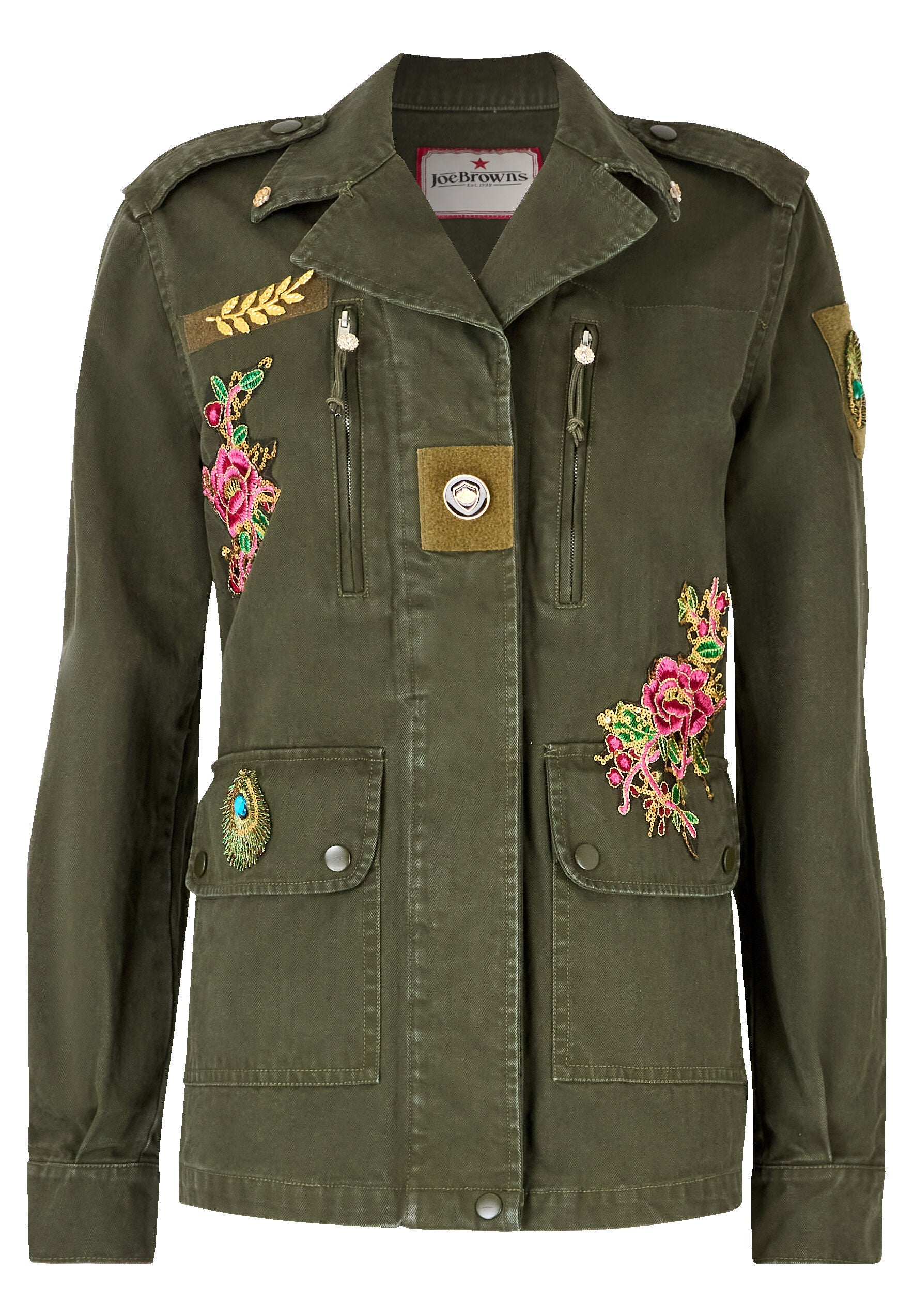 Military Cargo Jacket, ARMY GREEN, alternate image number 6
