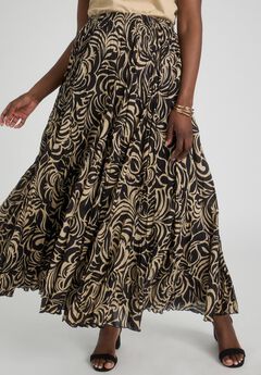 Flowing Crinkled Maxi Skirt