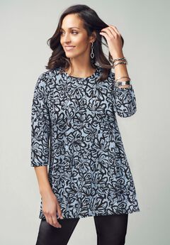 Stretch Knit Swing Tunic