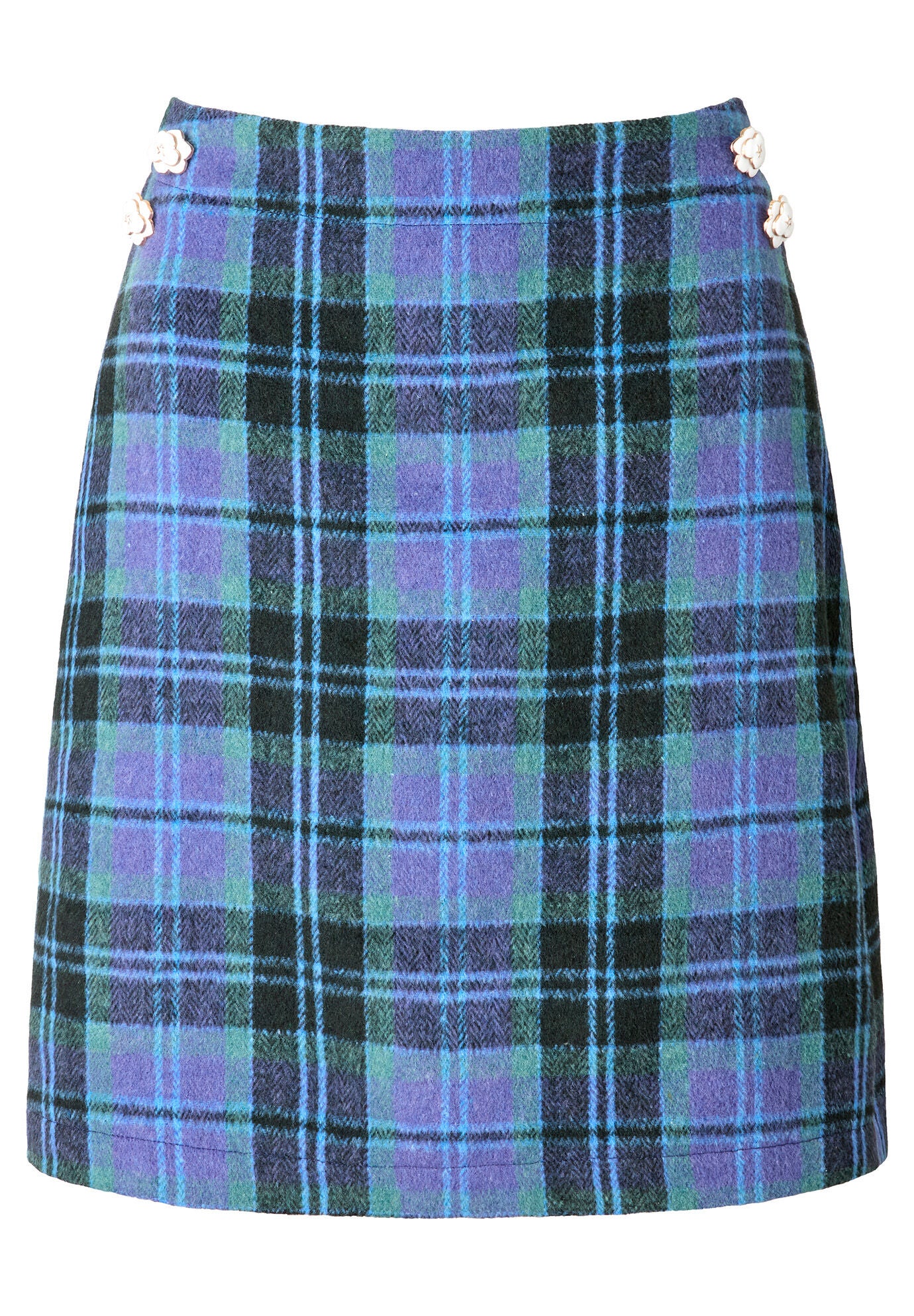 Mini Plaid Skirt, ELECTRIC MEGA PLAID, alternate image number 3