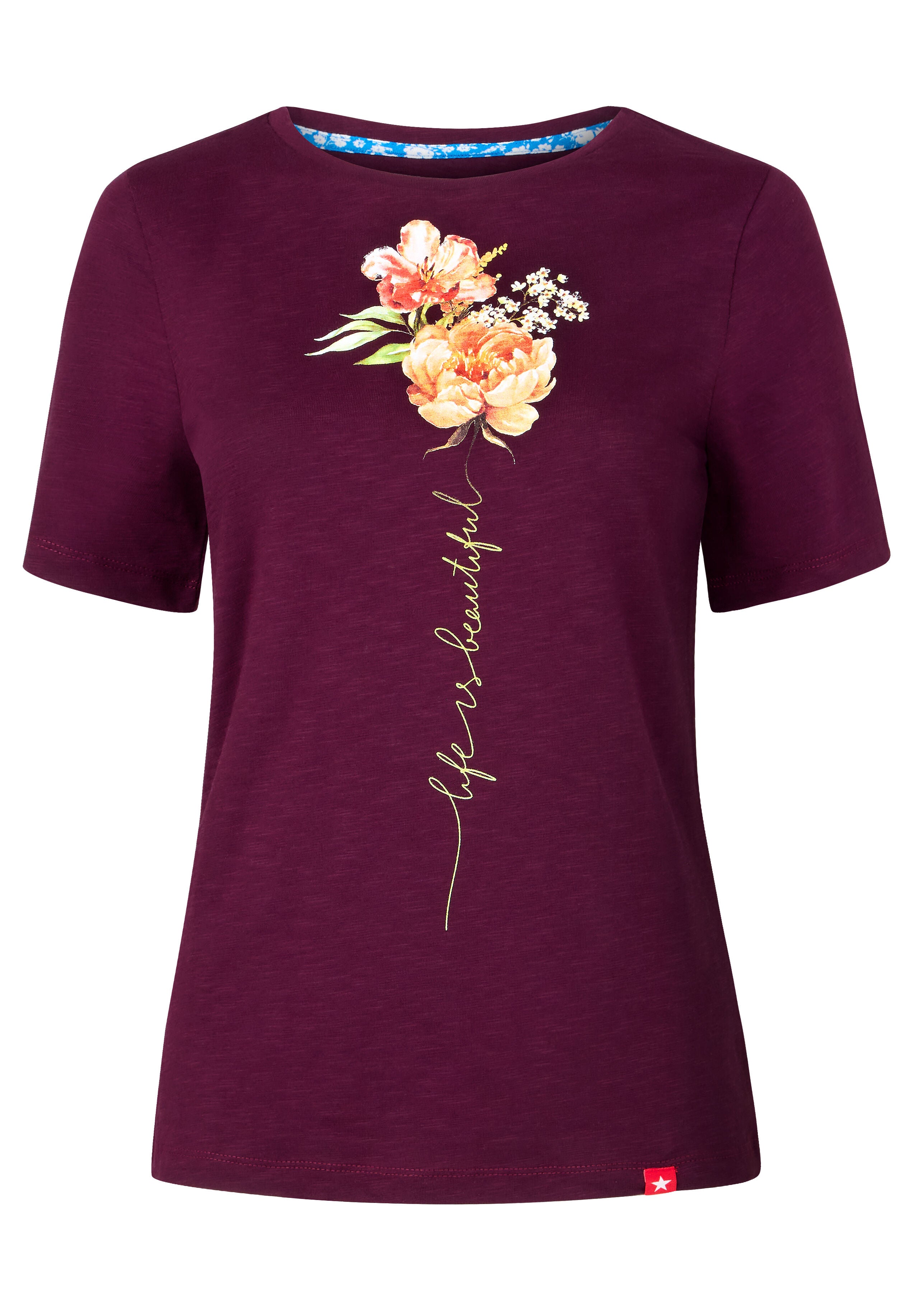Cotton Slub Graphic Tee, LIFE IS BEAUTIFUL, alternate image number 4