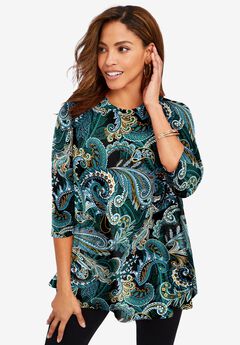 Stretch Knit Swing Tunic