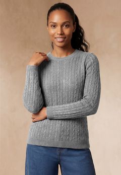 Cable Crewneck Sweater