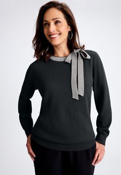 Tie-Neck Sweater
