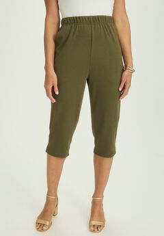 Soft Ease Cotton Knit Capri