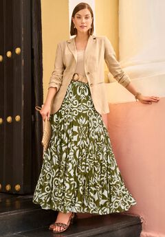 Flowing Crinkled Maxi Skirt