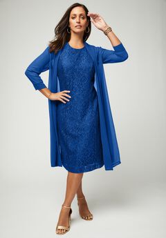 2-Piece Lace Jacket Dress