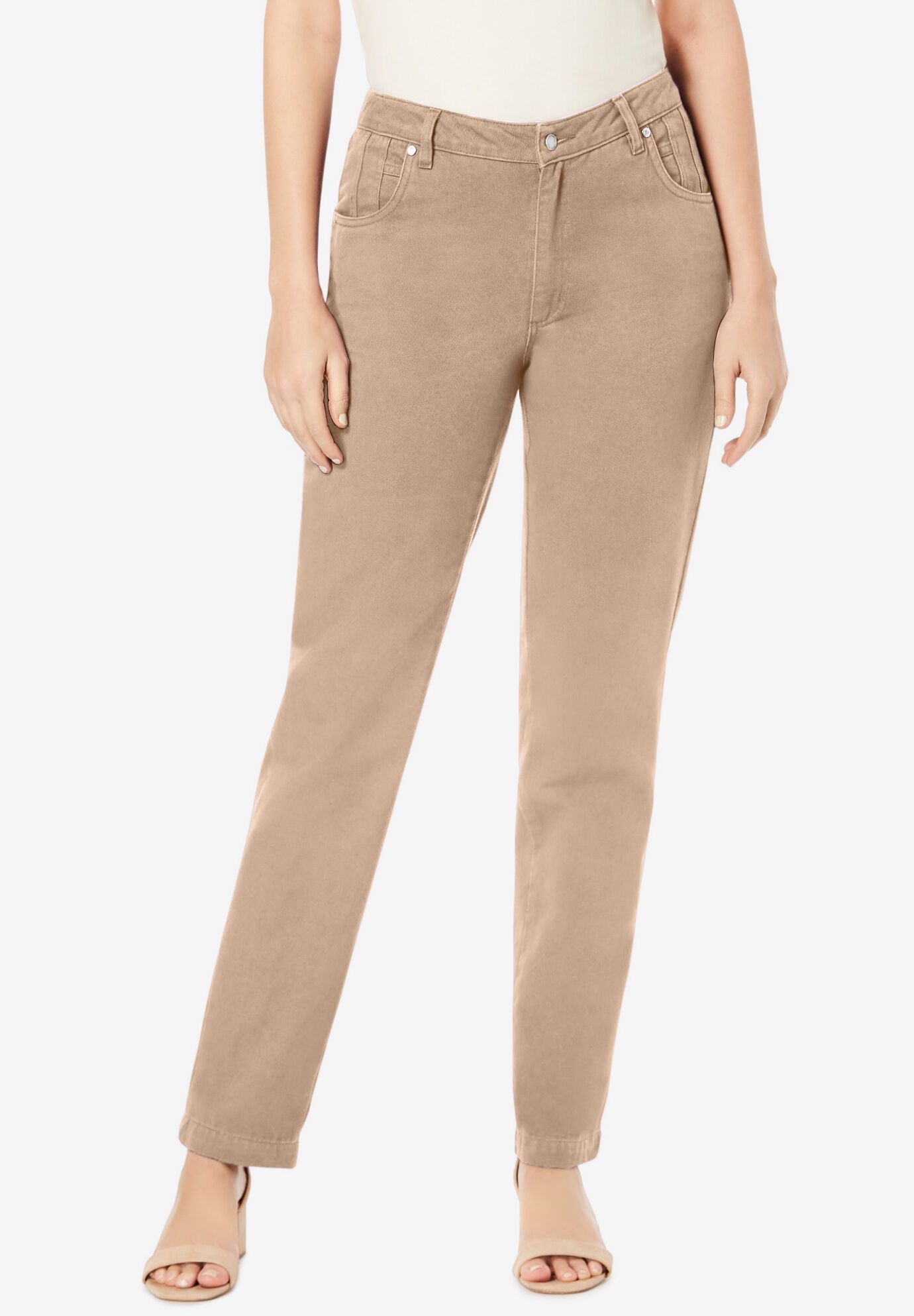 Classic Cotton Denim Straight-Leg Jean