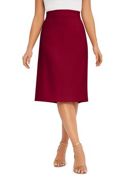 Plus Size Burgundy Skirts