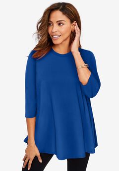 Stretch Knit Swing Tunic