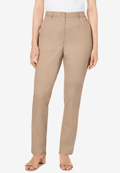 Stretch Cotton Chino Straight Leg Pant