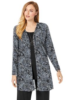Everyday Stretch Knit Open Front Cardigan