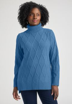 Cable Turtleneck Sweater