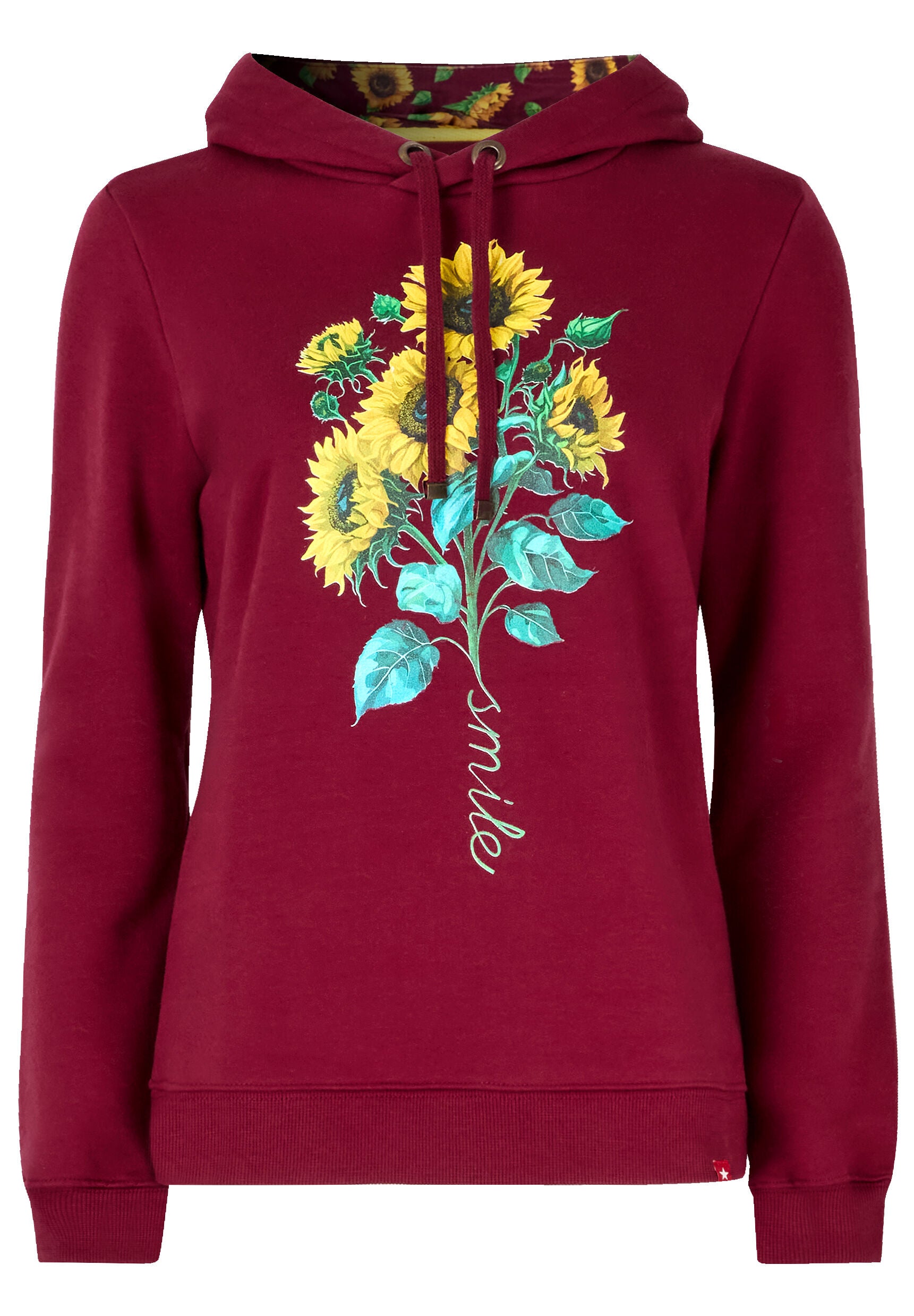 Graphic Hoodie, SUNFLOWER SMILE, alternate image number 4