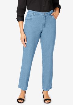 Classic Cotton Denim Straight-Leg Jean