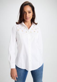 Wrinkle-Free Stretch Poplin Shirt