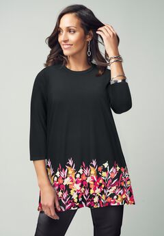 Stretch Knit Swing Tunic