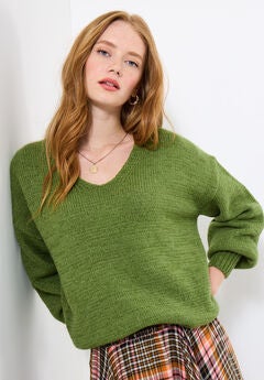 Cozy V-Neck Pullover Sweater