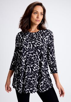 Stretch Knit Swing Tunic